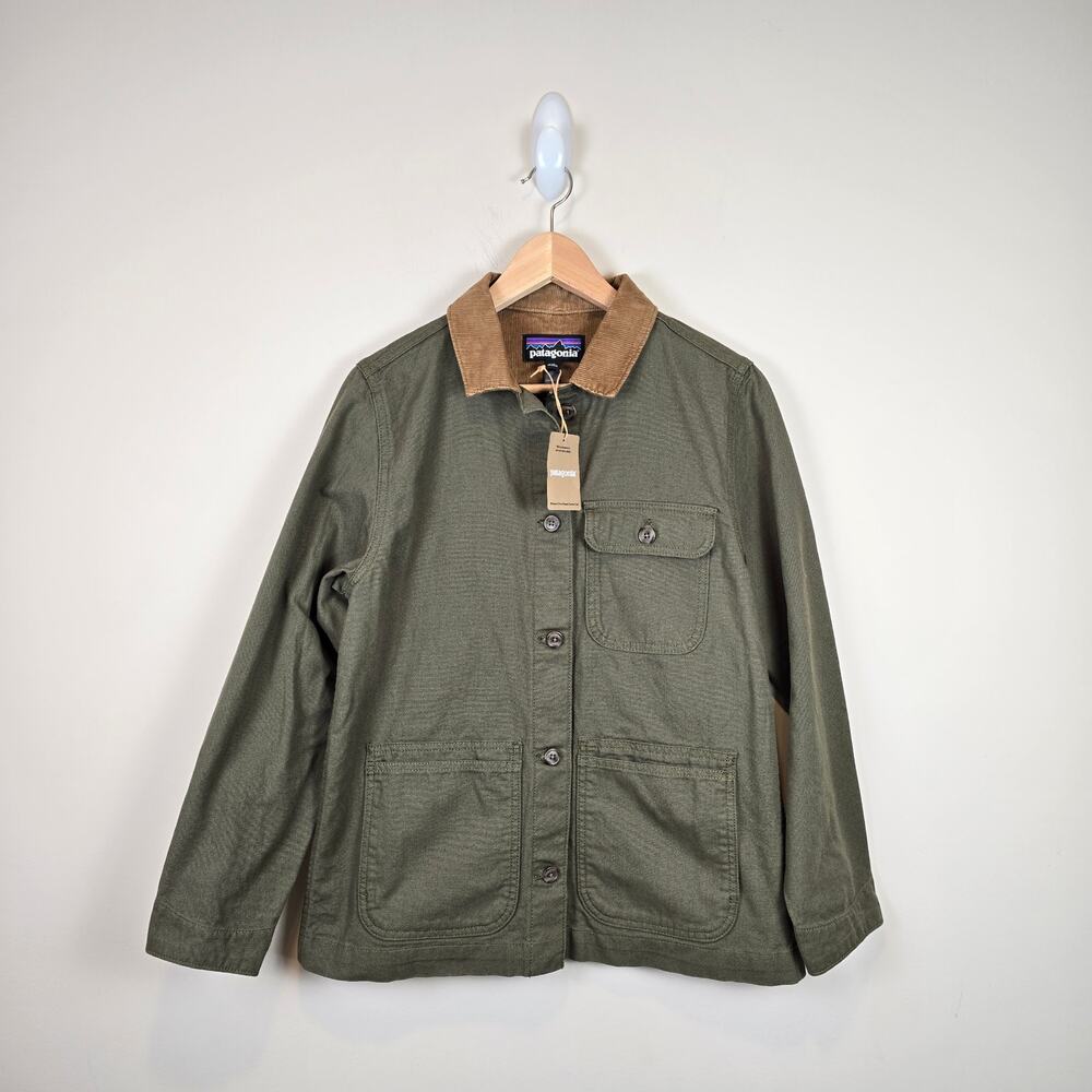 Patagonia Womens Size XS Point Reyes Canvas Coat Basin Green 20255